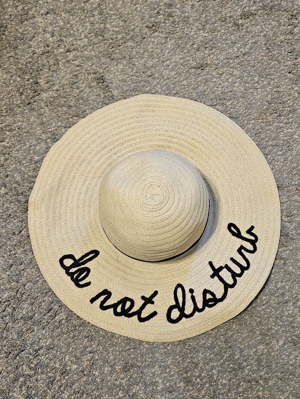 Do Not Disturb Wide Brim Sun Hat
